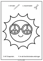 Vorschau - Mal- und Bastelvorlagen - Sommer Schneideübungen Fensterbilder - Seite 3