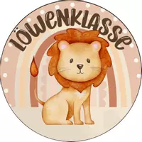 Vorschau - Bildkarten - Button, Klassenschild, Logo - Löwenklasse - Deckblatt