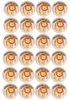 Vorschau - Bildkarten - Button, Klassenschild, Logo - Löwenklasse - Seite 1