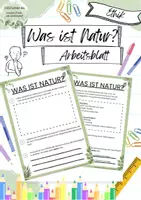 Vorschau - Arbeitsblätter - Materialpaket- Philosophieren anhand von Gegenständen- Naturbegriff - Seite 1