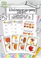 Vorschau - Fördermaterial/Inklusion - Rechenspaziergang-Subtraktion im Zahlenraum bis 10 (Herbst) - Deckblatt