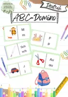 Vorschau - Fördermaterial/Inklusion - spielerisches Lernen mit dem ABC Domino - Deckblatt