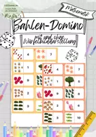 Vorschau - Fördermaterial/Inklusion - Zahlen Domino- Zahlenraum bis 10 - Deckblatt