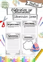 Vorschau - Arbeitsblätter - Materialien zur Stationsarbeit-Literarisches Lernen - Deckblatt