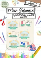 Vorschau - Spiele - Mein Zuhause - spielerisch Silben lernen - Deckblatt
