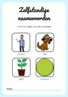 Voorbeeld - Zelfstandige naamwoorden bundel - Voorblad