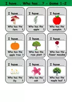 Vorschau - Mal- und Bastelvorlagen - I have... Who has...? (Plants) Ich habe, wer hat? Englisch - Seite 2