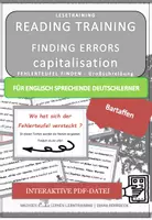 Vorschau - Fördermaterial/Inklusion - DaF / DaZ Englisch: Bartaffen Spezial: Fehlerteufel Lesekarten Großschreibung - Seite 1
