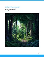 Vorschau - Unterrichtsreihen - Regenwald erkunden – Biologie & Geografie für SEK I - Deckblatt