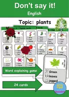 Vorschau - Spiele - Don't say it!: Plants - Englisch Spiel - Deckblatt
