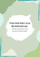 Vorschau - Arbeitsblätter - Von der Idee zum Businessplan - Deckblatt