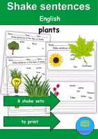 Vorschau - Unterrichtsreihen - Schüttelsätze / Jumbled Sentences: Plants - Englisch - Deckblatt
