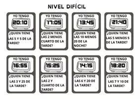 Vista previa - Juegos / Gamificación - Yo tengo...¿Quién tine? El reloj digital - Portada