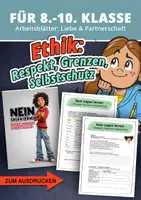 Vorschau - Arbeitsblätter - 💖 Liebe & Partnerschaft – Gefühle, Beziehungen & Respekt verstehen (Klasse 8–10) - Deckblatt