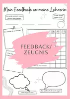 Vorschau - Arbeitsblätter - Feedback/Zeugnis für Lehrkräfte - Deckblatt