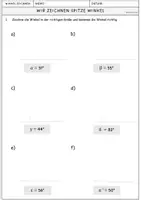 Vorschau - Arbeitsblätter - Materialpaket: Arbeitsblätter Winkel messen und zeichnen - Seite 2