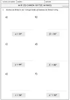 Vorschau - Arbeitsblätter - Materialpaket: Arbeitsblätter Winkel messen und zeichnen - Seite 3
