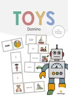 anteprima - Flashcard - Toys / Giocattoli: Domino (Gioco per la lezione d'inglese) - Pagina di copertina