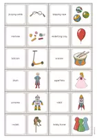 anteprima - Flashcard - Toys / Giocattoli: Domino (Gioco per la lezione d'inglese) - Pagina 3