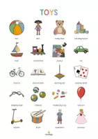 anteprima - Materiale di supporto/inclusione - Toys / Giocattoli: Vocabulary Poster (Poster per la lezione d'inglese) - Pagina 2