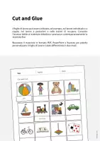anteprima - Esercizi - Toys / Giocattoli: Cut and Glue (Scheda di esercizi di inglese) - Pagina 1