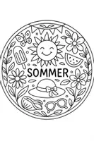 Vorschau - Mal- und Bastelvorlagen - Ausmalbilder - Mandalas Jahreszeiten - Seite 3