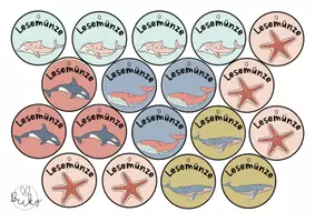 Vorschau - Fördermaterial/Inklusion - Leseförderung (Lesepass, Lesemünzen, Urkunde) Wal - Seite 2