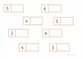 Aperçu - Apprentissages en autonomie - Associer les dominos à l'écriture chiffrée - Page 1
