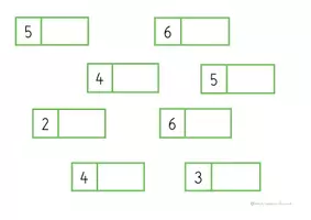 Aperçu - Apprentissages en autonomie - Associer les dominos à l'écriture chiffrée - Page 3