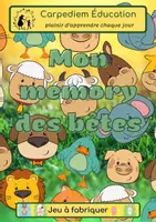 Aperçu - Jeux - Mon memory des bêtes - Jeu à fabriquer Carpediem Education - Page de couverture