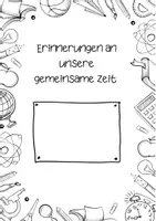 Vorschau - Mal- und Bastelvorlagen - Erinnerungen an unsere gemeinsame Zeit - Deckblatt
