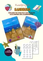 Vorschau - Mal- und Bastelvorlagen - Sommer Kunstprojekt: Sandburg - Deckblatt