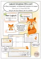 Vorschau - Anderer Materialtyp - Schulplaner Logbuch Fuchs (2025 2026 Bayern oder frei editierbar) - Deckblatt