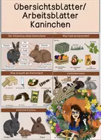 Vorschau - Arbeitsblätter - Übersichtsblätter/ Arbeitsblätter - Kaninchen - Deckblatt