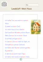 Vorschau - Arbeitsblätter - Lesen antworten und malen - Seite 1