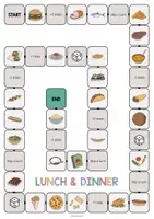 anteprima - Materiale interattivo - Lunch & Dinner / Pranzo e cena: Vocabulary Game (Gioco per la lezione d'inglese) - Pagina 2