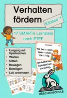 Vorschau - Fördermaterial/Inklusion - Verhalten fördern in Klasse 1 – SMARTe Lernziele nach ETEP - Deckblatt
