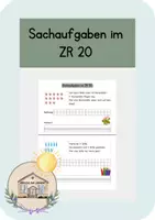 Vorschau - Arbeitsblätter - Sachaufgaben im ZR 20 - Deckblatt