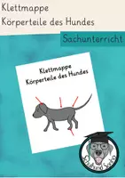 Vorschau - Fördermaterial/Inklusion - Klettmappe Körperteile des Hundes - Deckblatt