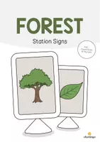 anteprima - Schede informative - Forest / Bosco: Station Signs (Schede di lavoro per le stazioni di apprendimento) - Pagina di copertina