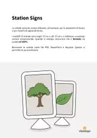anteprima - Schede informative - Forest / Bosco: Station Signs (Schede di lavoro per le stazioni di apprendimento) - Pagina 1