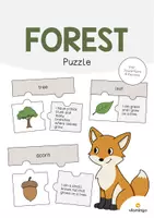 anteprima - Materiale interattivo - Forest / Bosco: Puzzle (Puzzle per la lezione d'inglese) - Pagina di copertina