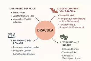 Vorschau - Arbeitsblätter - AB mit Fragen zum Thema "Dracula" + Lösungsblatt + Mindmap + Infografik - Seite 2