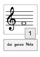 Vorschau - Arbeitsblätter - Notenwerte Tafelmaterial + ABs - Seite 1