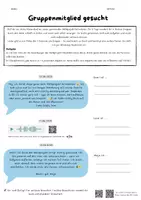 Vorschau - Arbeitsblätter - Charakterisierung durch Adjektive - Bewerbung für ein Waldprojekt auf Basis Sarah Welks "Frei" - Deckblatt