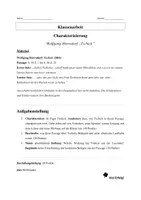 Vorschau - Test - Klassenarbeit: Charakterisierung Tschick – Tschick (Herrndorf) – Analyse & Erwartungshorizont - Seite 1