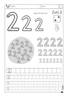 Vorschau - Arbeitsblätter - Ziffernschreibkurs, ZR 5, Mathe, 1. Klasse, Schwungübungen - Seite 3