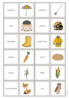 anteprima - Flashcard - Autumn / Autunno: Domino (Gioco per la lezione d'inglese) - Pagina 3
