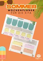 Vorschau - Anderer Materialtyp - Sommer Wochenplaner für Kita Fachkräfte - Deckblatt