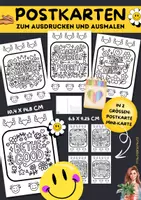 Vorschau - Mal- und Bastelvorlagen - Motivierende Ausmalkarten mit englischen Sprüchen | Klasse 2 bis 6 - Deckblatt
